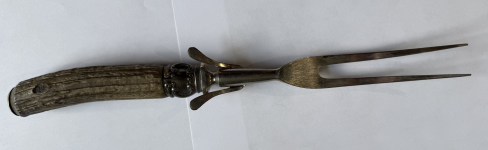 antique carving fork